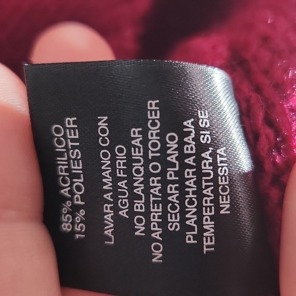 Signature Studio Sweater Womens Size 3X Pink sequins knit - Picture 5 of 9